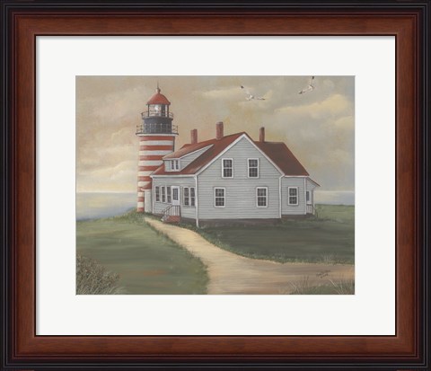 Framed West Quoddy at Sunrise Print