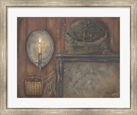 Framed Tin Sconce Print