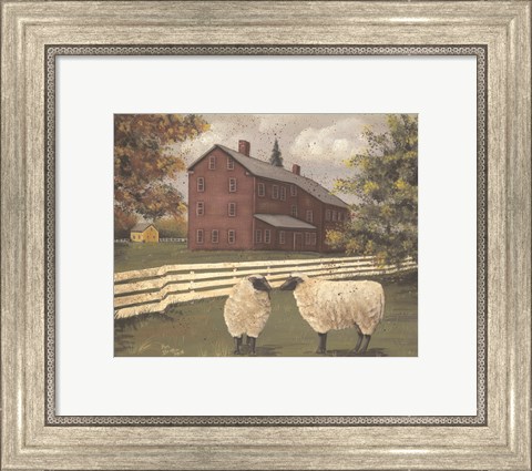 Framed Hancock Sheep Print