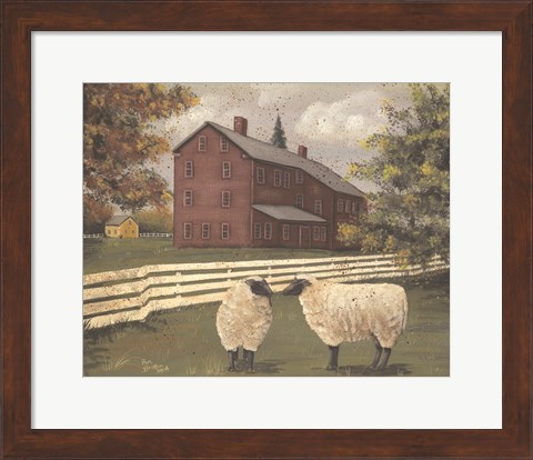 Framed Hancock Sheep Print