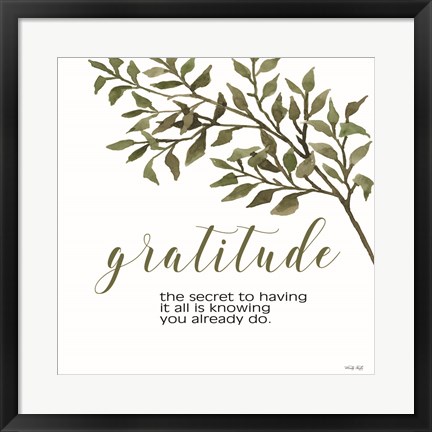 Framed Gratitude Print