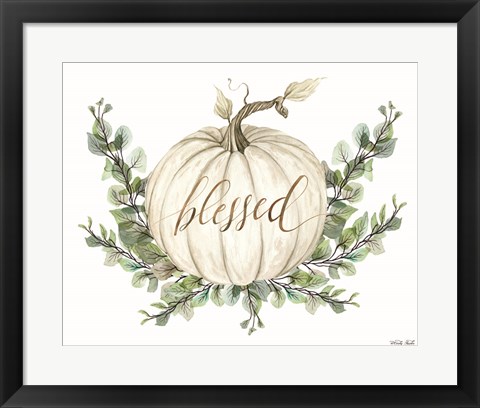 Framed Blessed Pumpkins Print