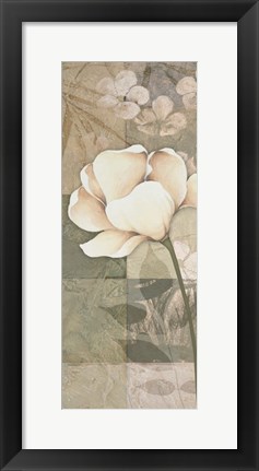 Framed Soft Spa Floral I Print