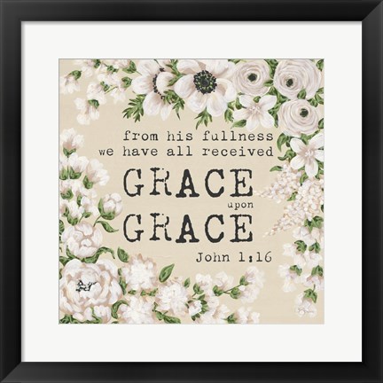 Framed Grace Upon Grace Print