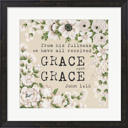 Framed Grace Upon Grace Print