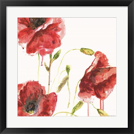 Framed Poppies Print