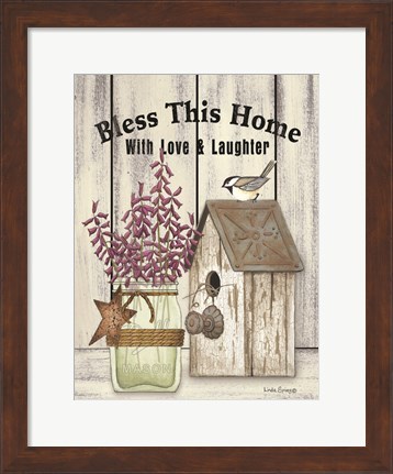 Framed Bless This Home Print