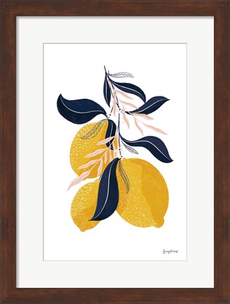 Framed Lemons I No Words Print