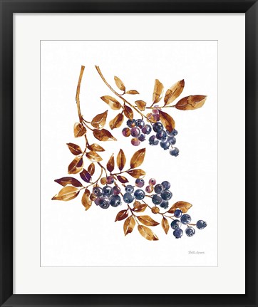 Framed Floral Solitude IV Brown Print