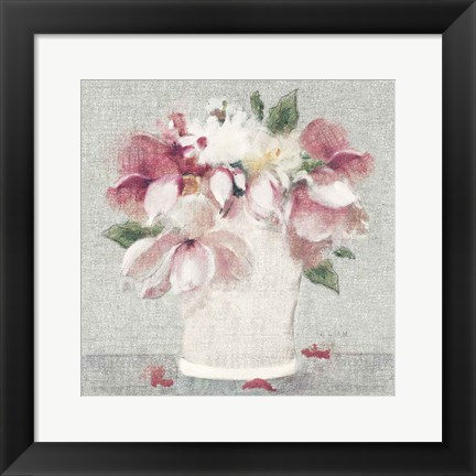 Framed Cottage Bouquet II Light Print