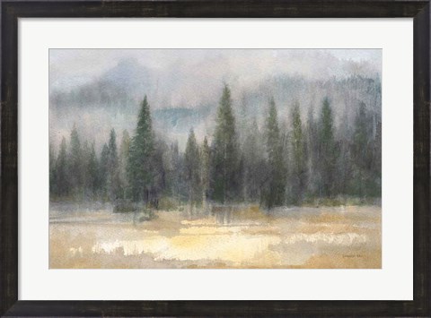 Framed Misty Pines Print