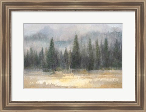 Framed Misty Pines Print