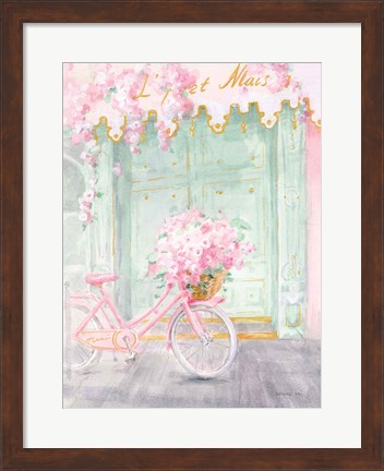 Framed Pastel Paris I Print