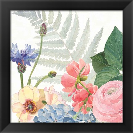 Framed Boho Bouquet  IX Print