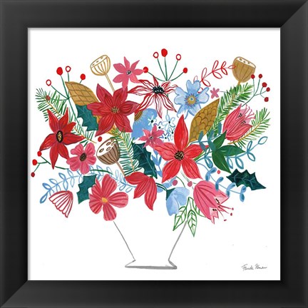 Framed Holiday Bouquet I Print