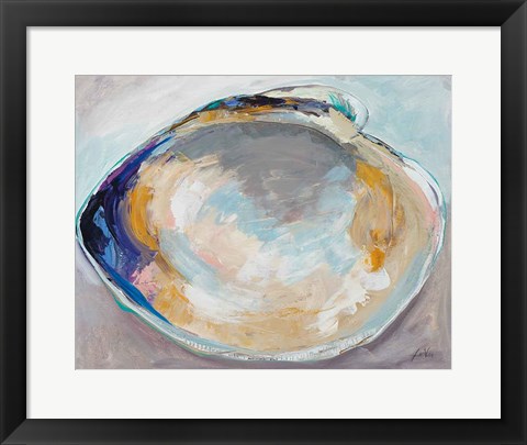 Framed Open Quahog I Print