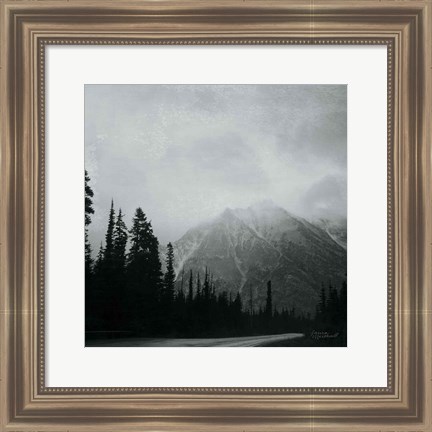 Framed West Coast Wandering III No Words BW Print