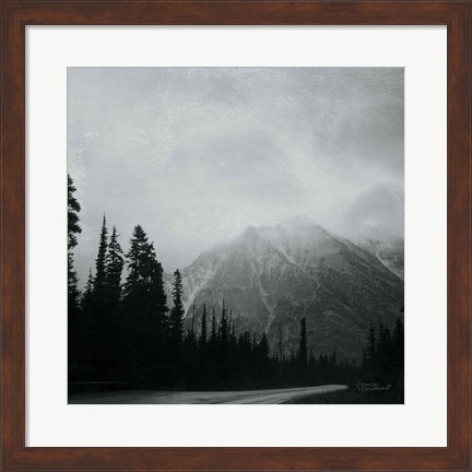 Framed West Coast Wandering III No Words BW Print