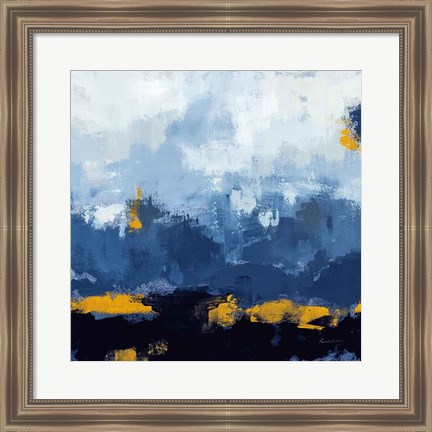 Framed Mountain Gold Print