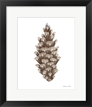 Framed Peace and Joy Pinecone Print