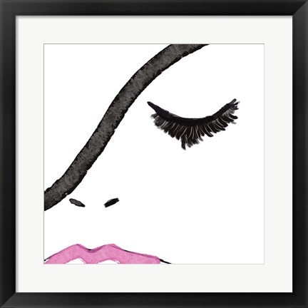 Framed Pink Lash Print