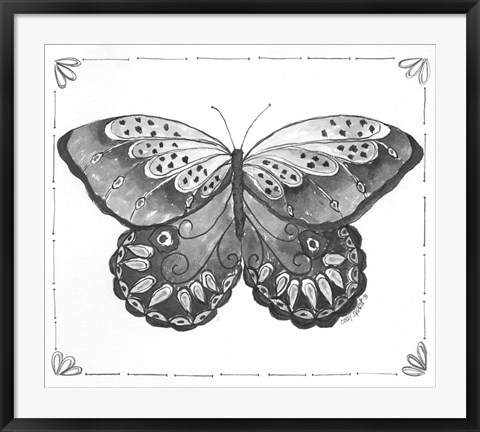 Framed Butterfly VII Print