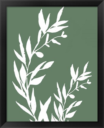 Framed Leaves II Print