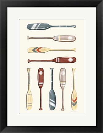 Framed Oar Collection II Print