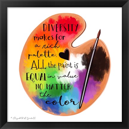 Framed Colors of Diversity Print