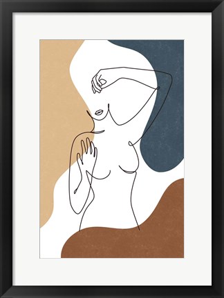 Framed Curves Print