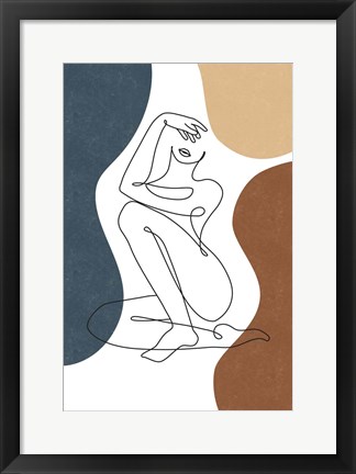 Framed Curves II Print