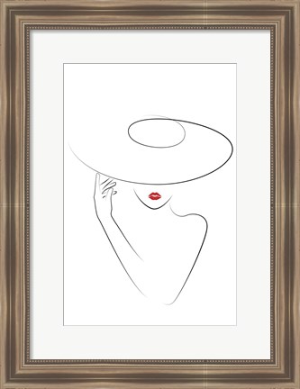 Framed Hat Couture II Print