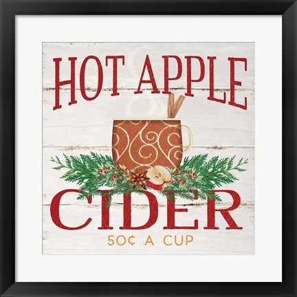 Framed Hot Apple Cider Print