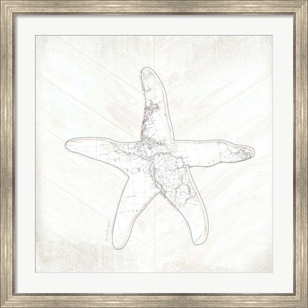 Framed Coastal Starfish Print