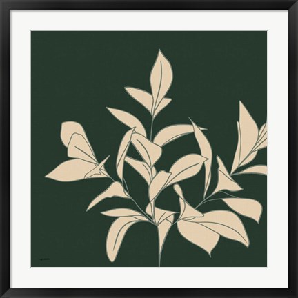 Framed Green Botanical Print