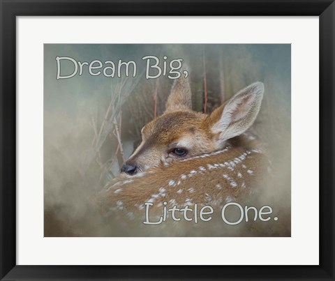 Framed Dream Big Dear Print