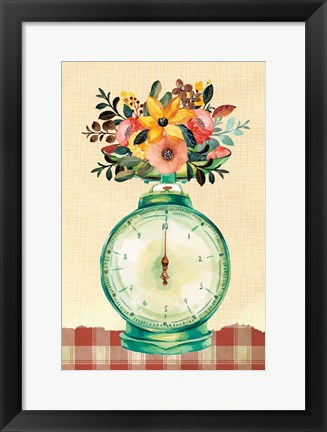 Framed Kitchen Scale Print