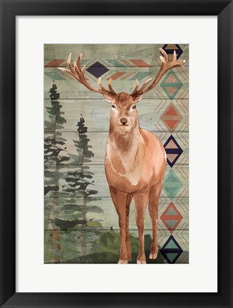 Framed Elk Print