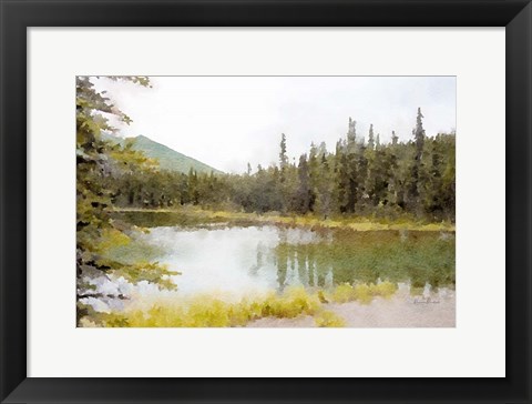 Framed Mountain Lakeshore No. 3 Print