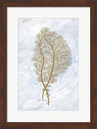 Framed Feathery Sea Fern II Print