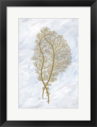 Framed Feathery Sea Fern II Print