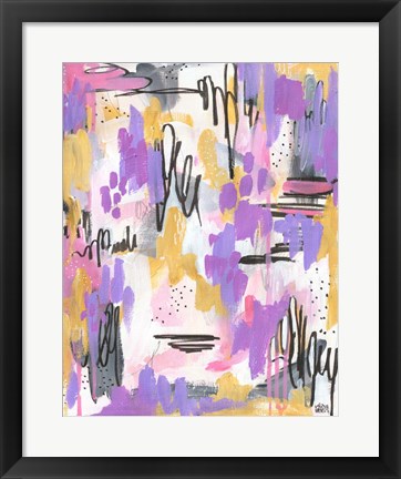 Framed Purple Abstract Print