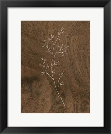 Framed Wispy Wood II Print