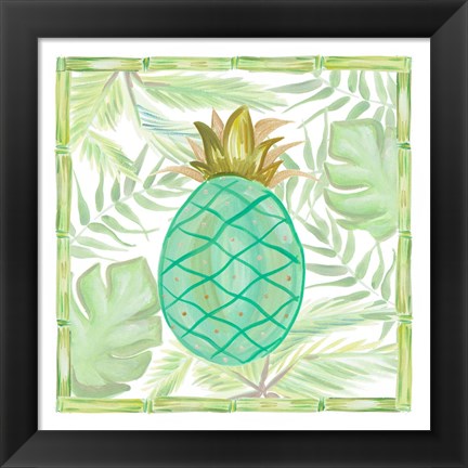 Framed Tropical Pineapple II Print