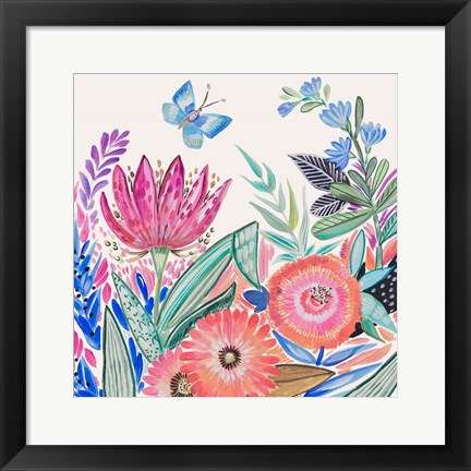 Framed Spring Flower Garden IV Print