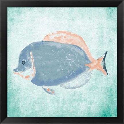 Framed Fish In The Sea I Print