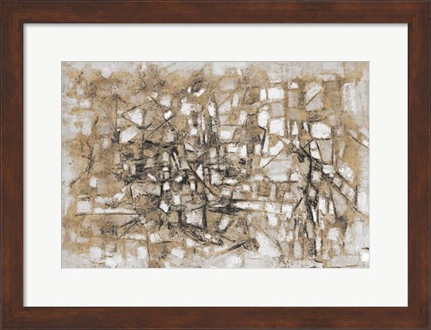 Framed Sandy Cobblestone Print