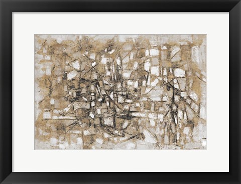 Framed Sandy Cobblestone Print