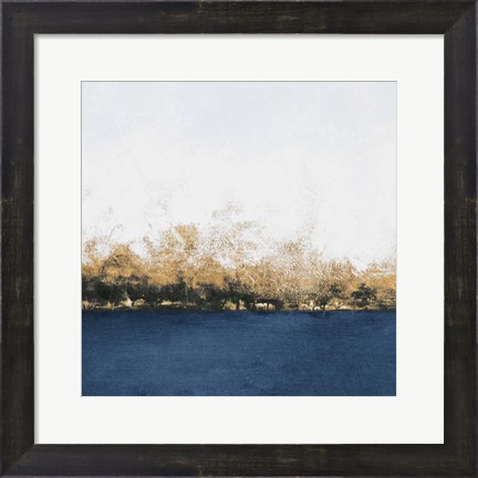Framed Gold Forest Abstract Print