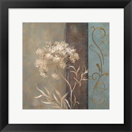 Framed Delicate Beauty in Blue II Print